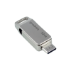 Pendrive Goodram USB + USB C 32GB srebrny
